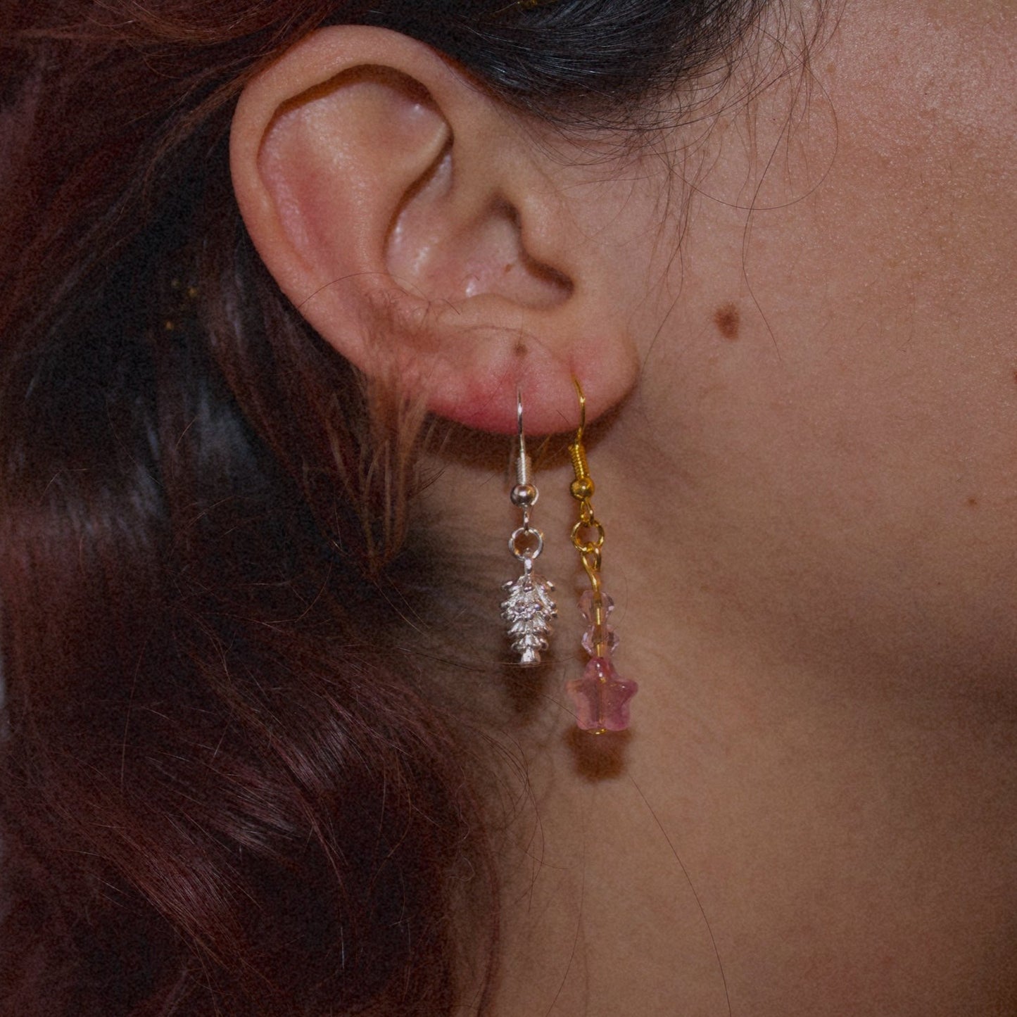 Pinecone Charm Earrings