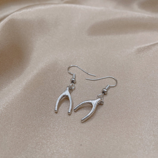 Whimsical Wishbone Earrings