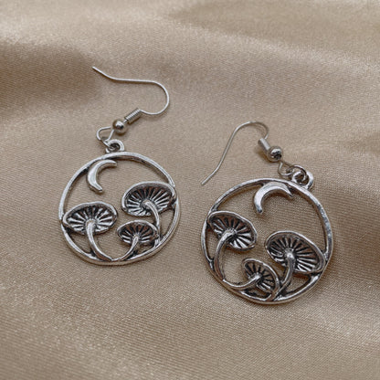 Moonlit Mushroom Earrings