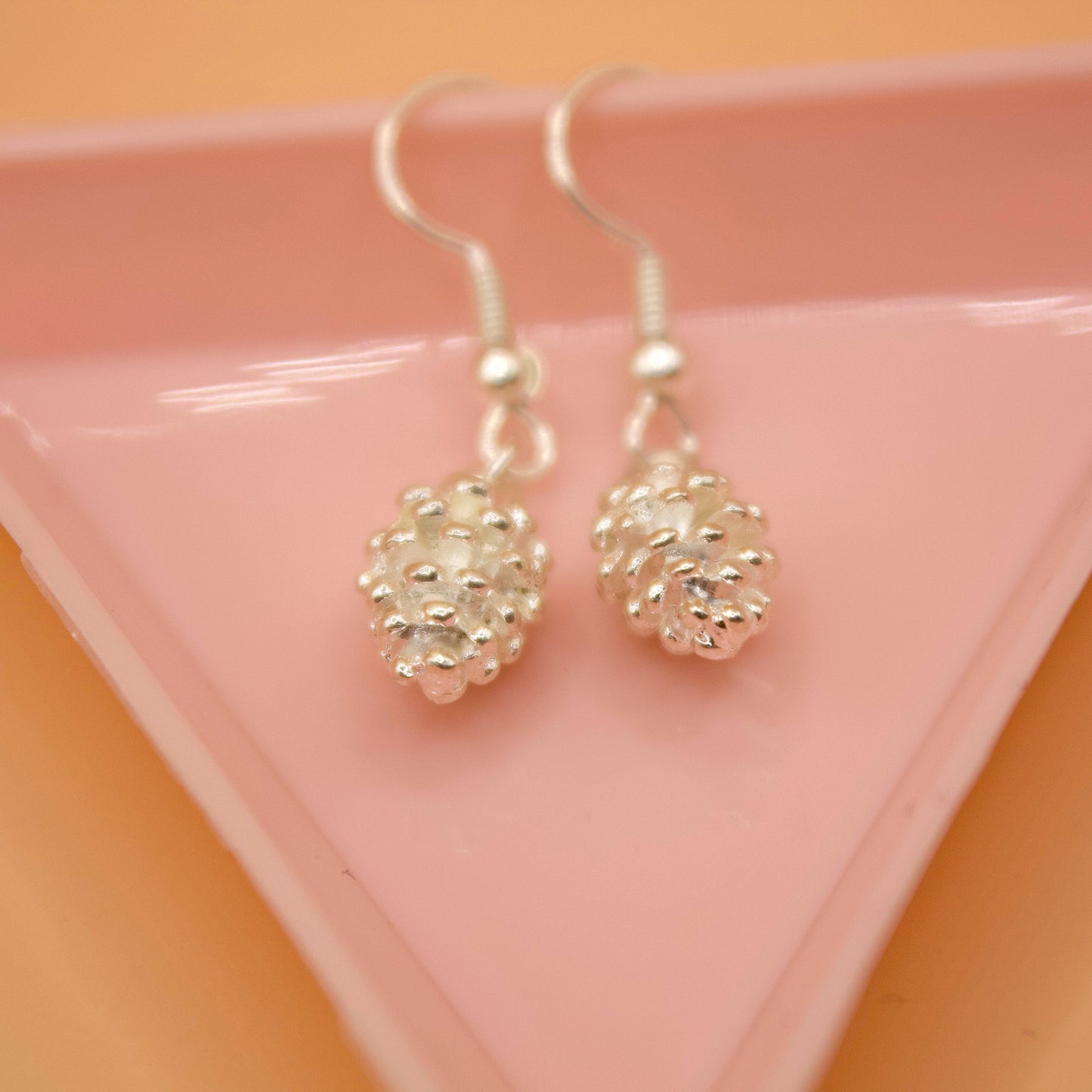 Pinecone Charm Earrings