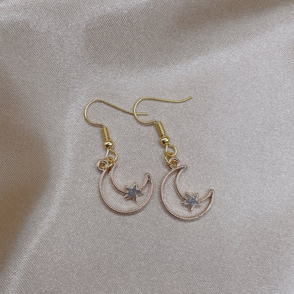 Cosmic Crescent Earrings