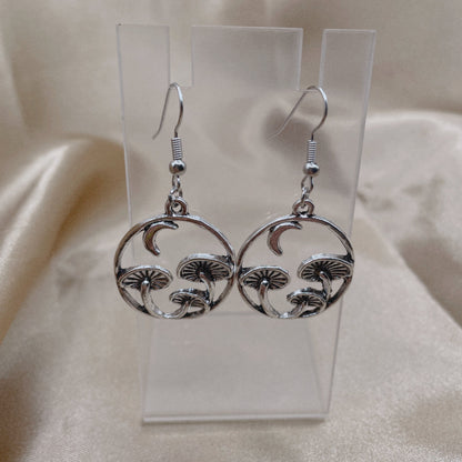 Moonlit Mushroom Earrings